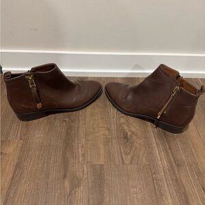 Franco Sarto Brown Ankle Boots